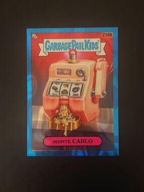 2024 Topps Garbage Pail Kids Chrome 7 - Monte Carlo (256b) - Blue Lava /149